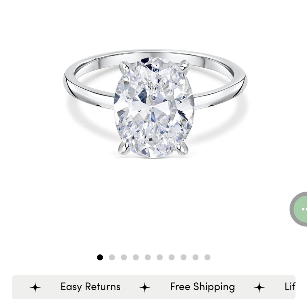 Engagement ring and earrings